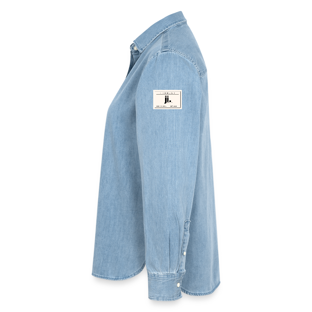 Denim Shirt – Zeitlos, stark & bewusst gefertigt - verwaschenes Hellblau