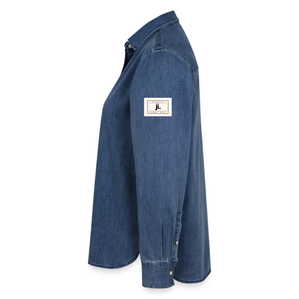 Denim Shirt – Zeitlos, stark & bewusst gefertigt - verwaschenes Mittelblau