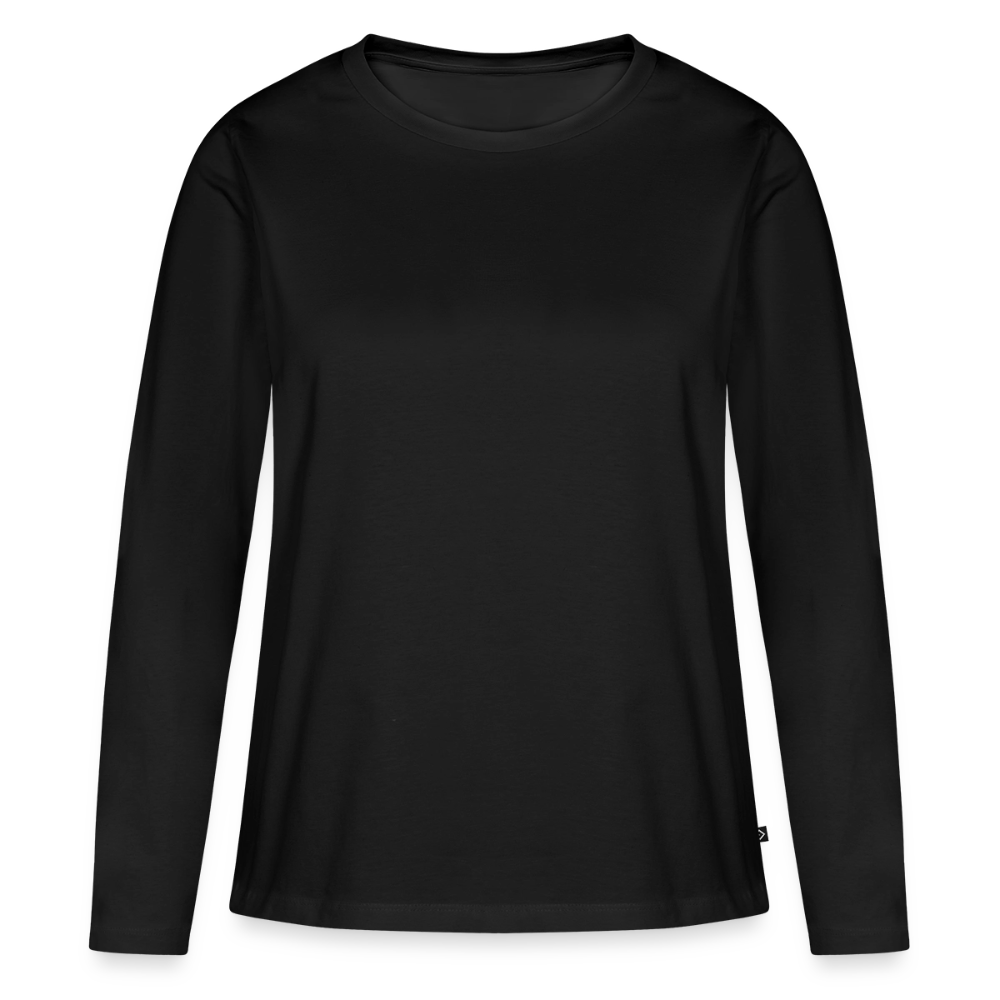 Frauen Premium Langarmshirt - Schwarz