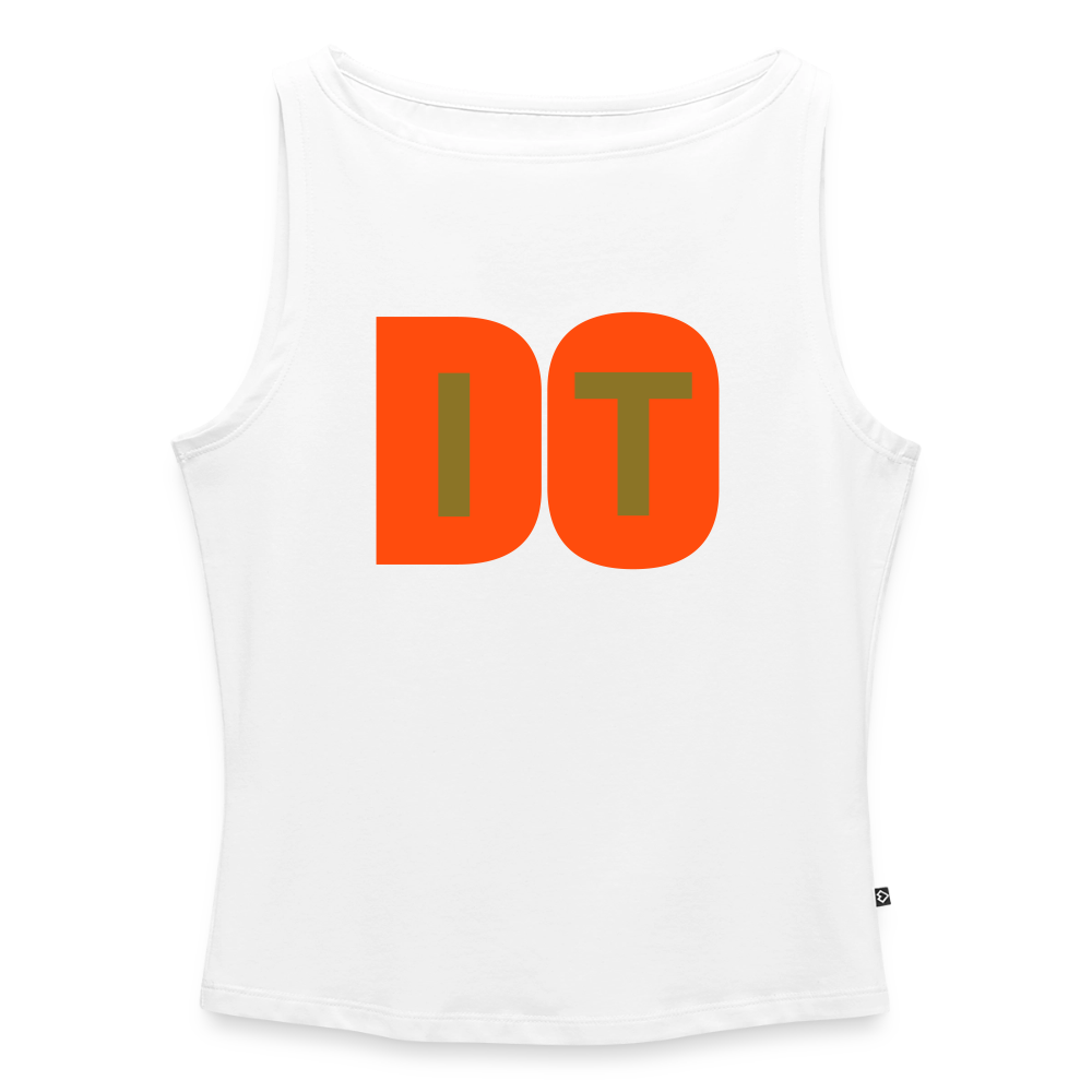 Frauen Tank Top mit U-Boot-Ausschnitt - Weiß