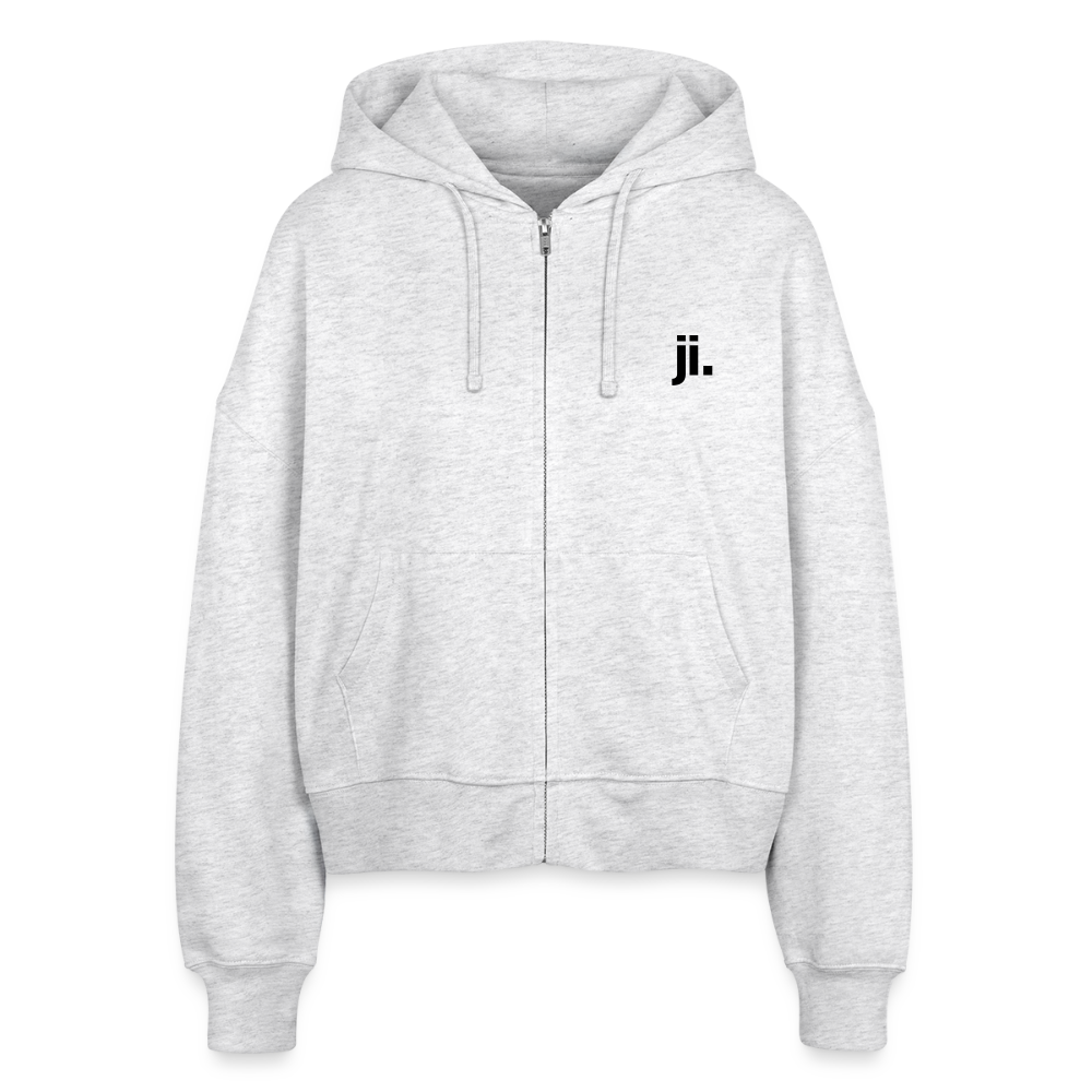 Stanley/Stella Boxy Frauen Bio Zip Hoodie Ida - Weiß meliert