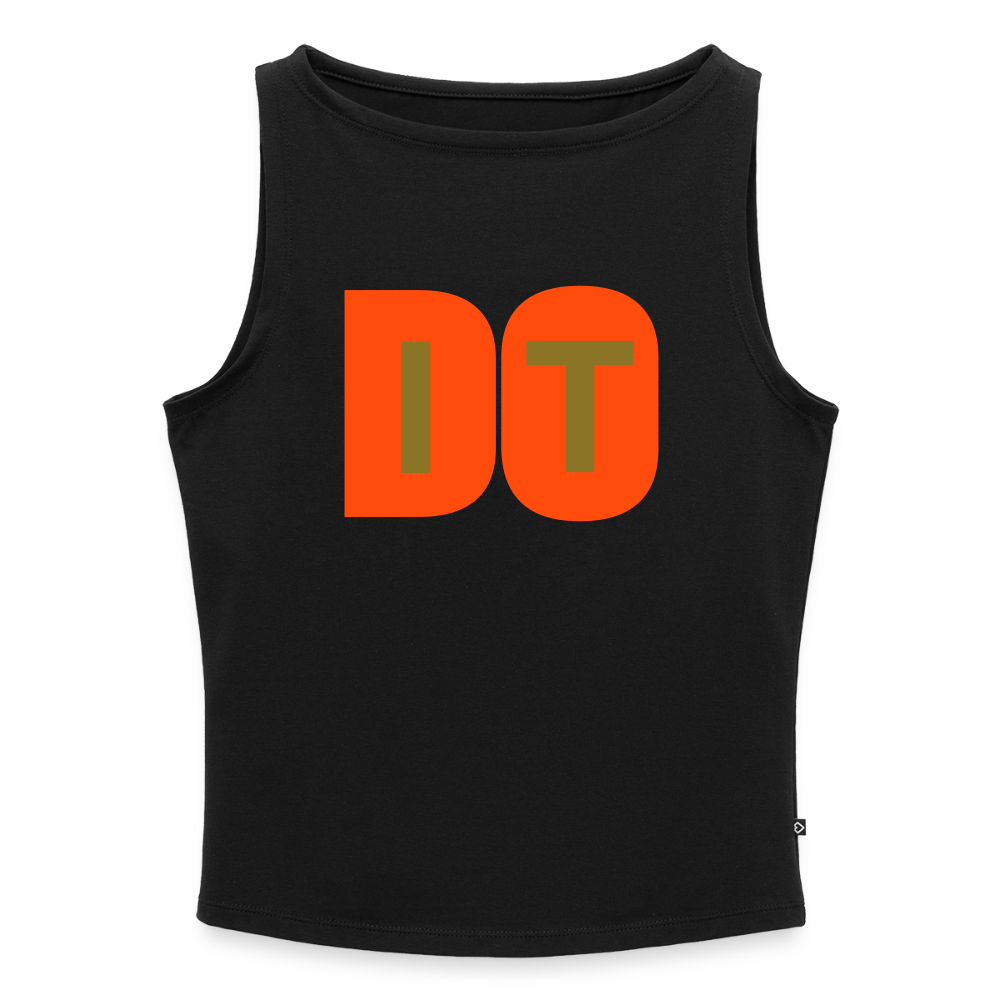 Frauen Tank Top mit U-Boot-Ausschnitt - Schwarz