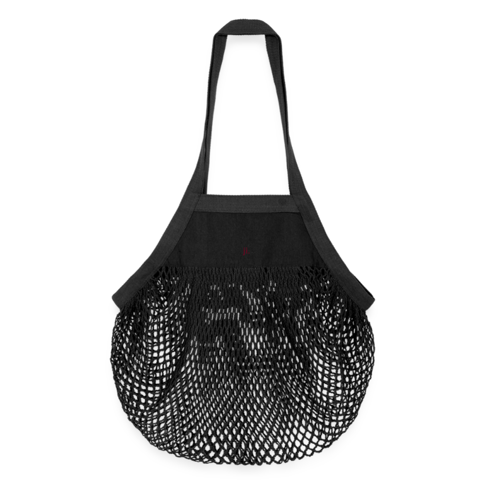 Organic Mesh-Einkaufstasche - Schwarz