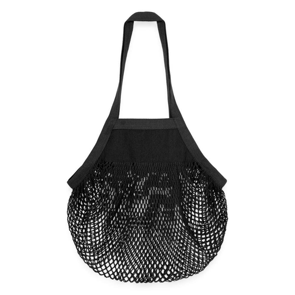 Organic Mesh-Einkaufstasche - Schwarz