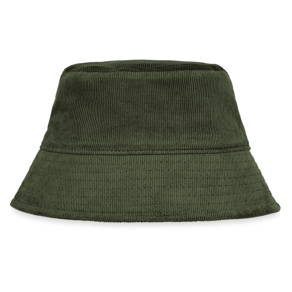 Bio Cord Bucket Hat - Olivgrün