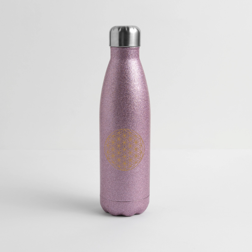 Glitzer Isolierflasche 500 ml - Pink Glitzer