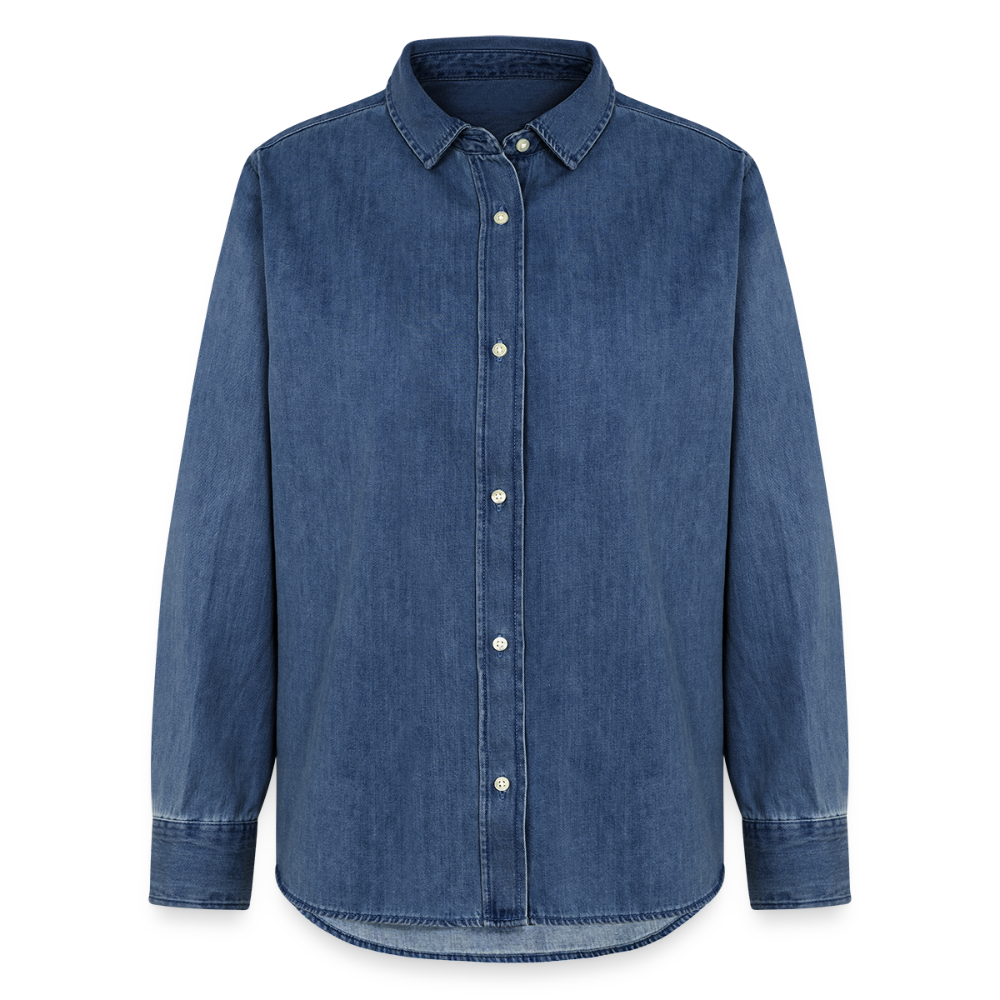 Denim Shirt – Zeitlos, stark & bewusst gefertigt - verwaschenes Mittelblau 