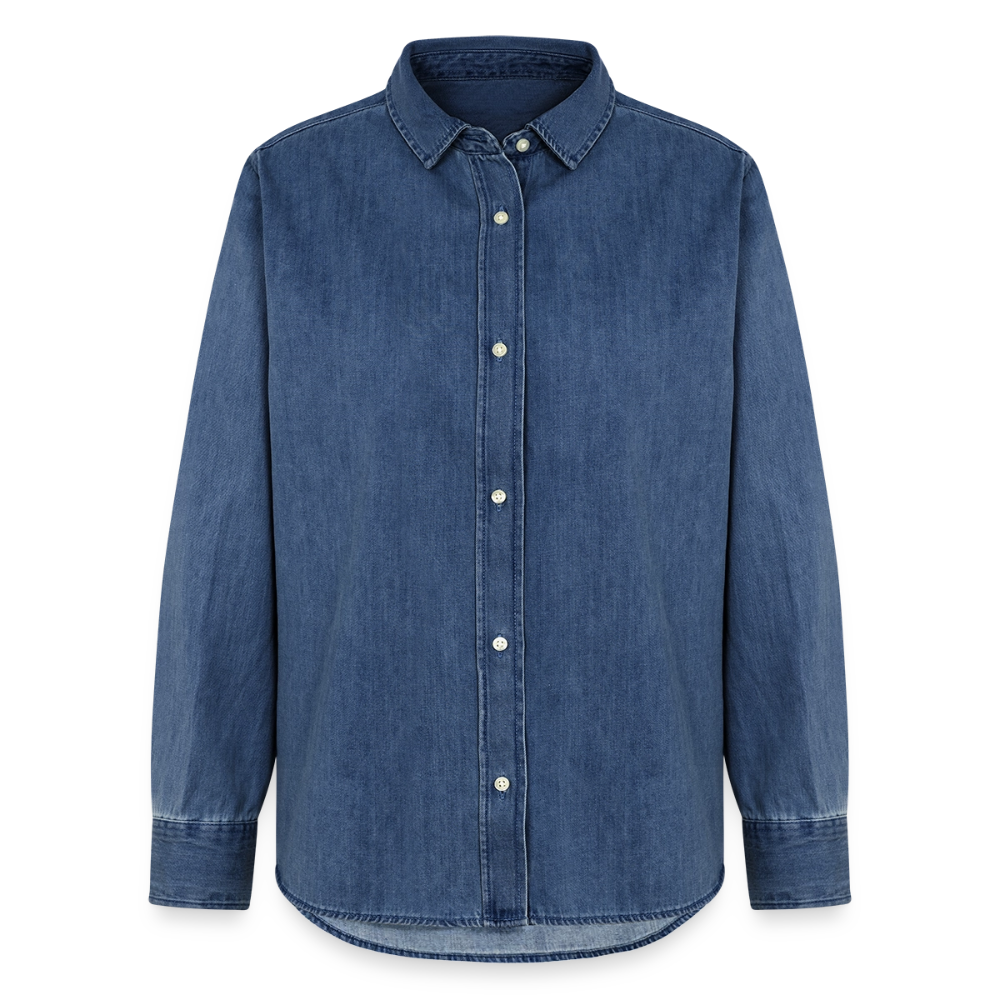 Denim Shirt – Zeitlos, stark & bewusst gefertigt - verwaschenes Mittelblau 