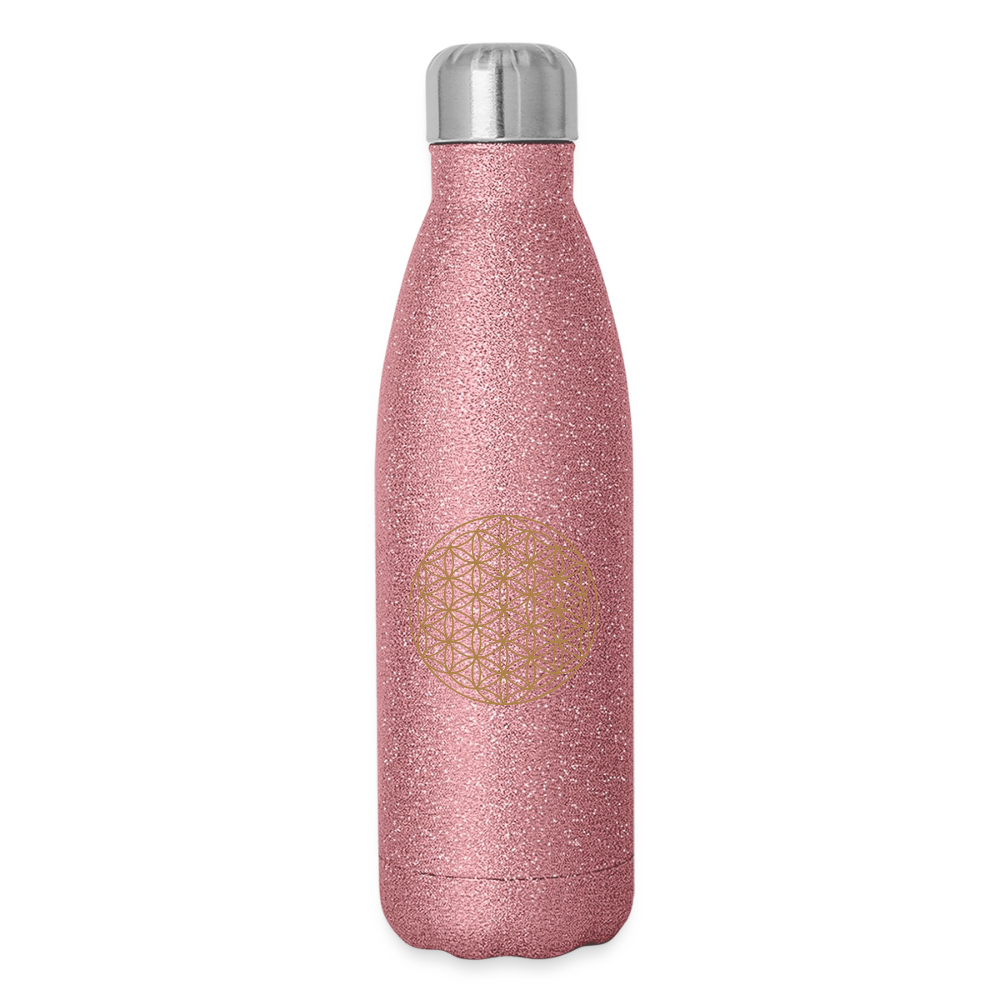 Glitzer Isolierflasche 500 ml - Pink Glitzer