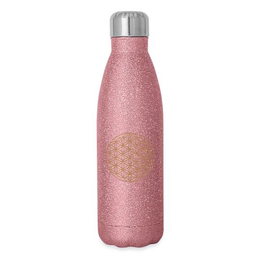 Glitzer Isolierflasche 500 ml - Pink Glitzer