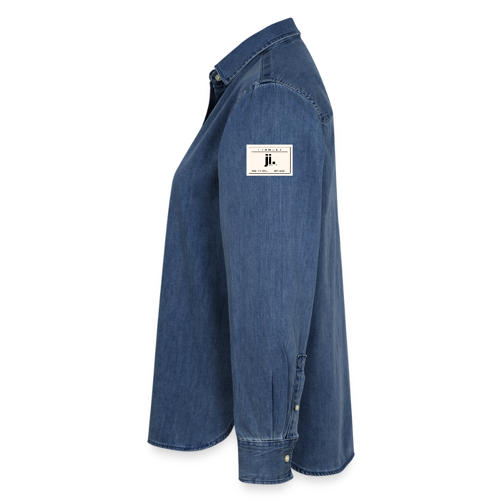 Denim Shirt – Zeitlos, stark & bewusst gefertigt - verwaschenes Mittelblau 