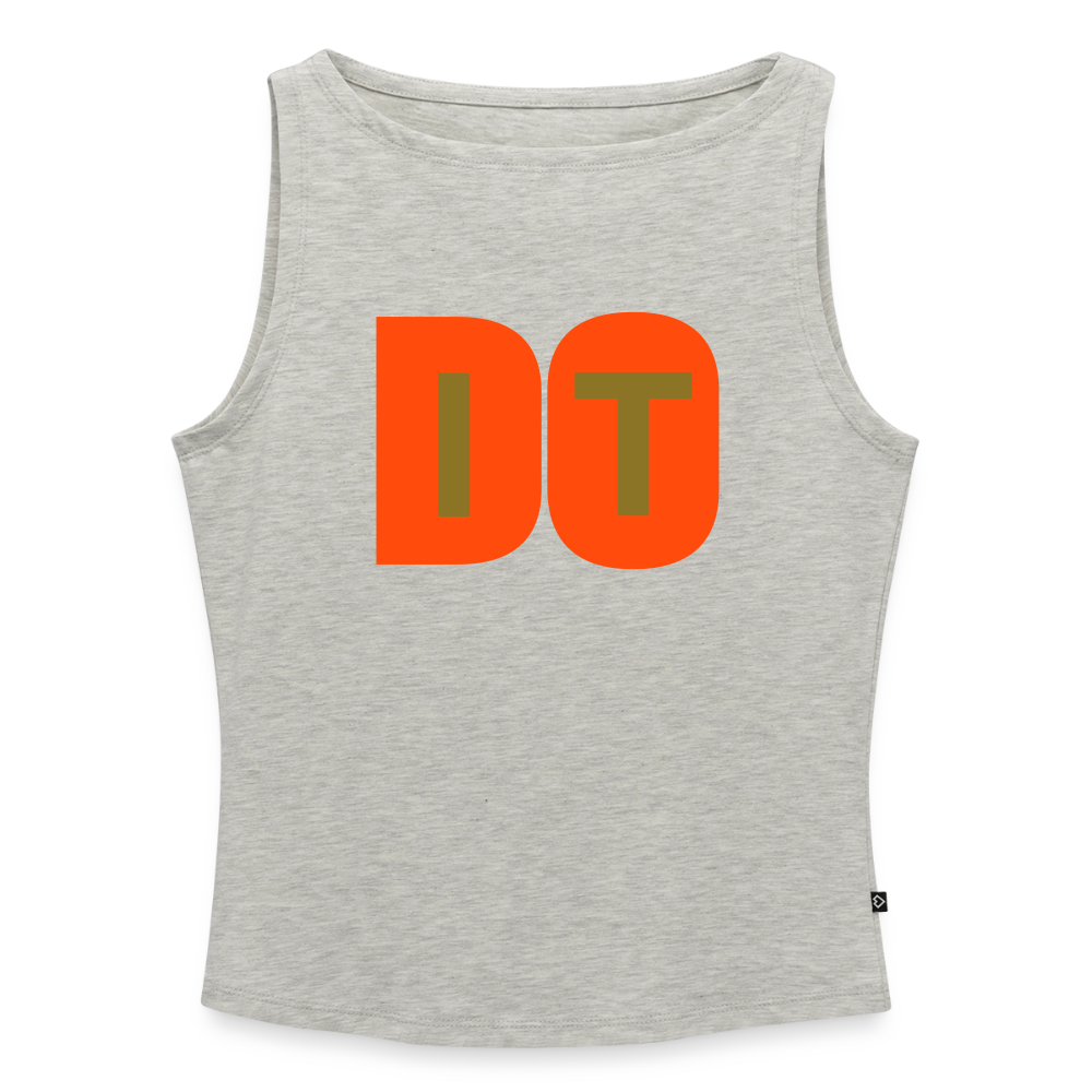 Frauen Tank Top mit U-Boot-Ausschnitt - Grau meliert