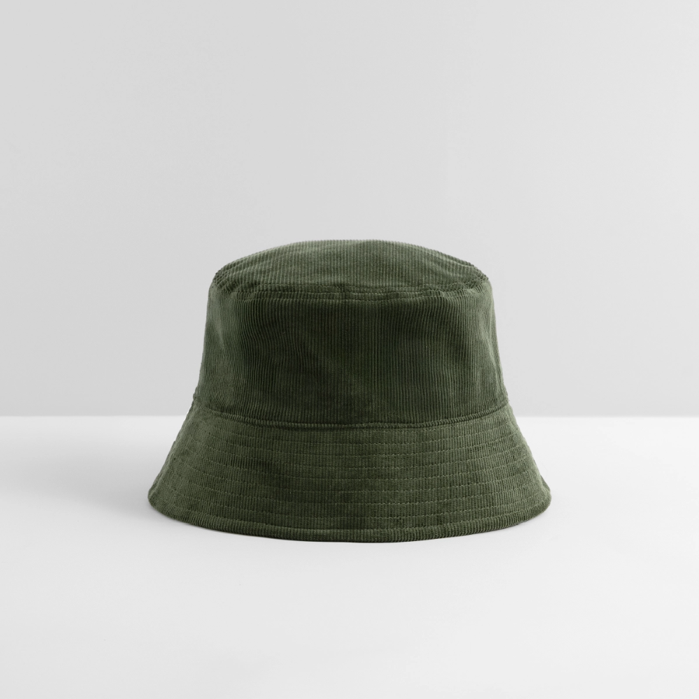 Bio Cord Bucket Hat - Olivgrün