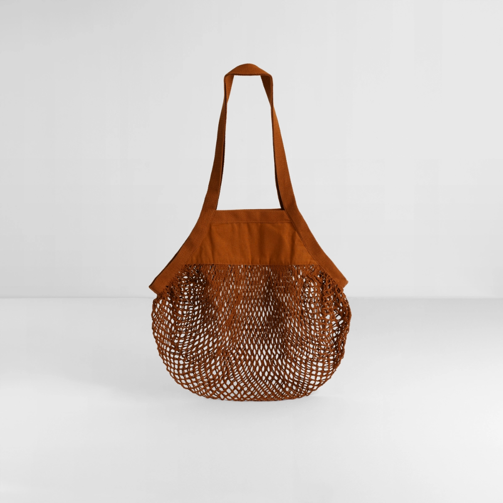 Organic Mesh-Einkaufstasche - texas orange