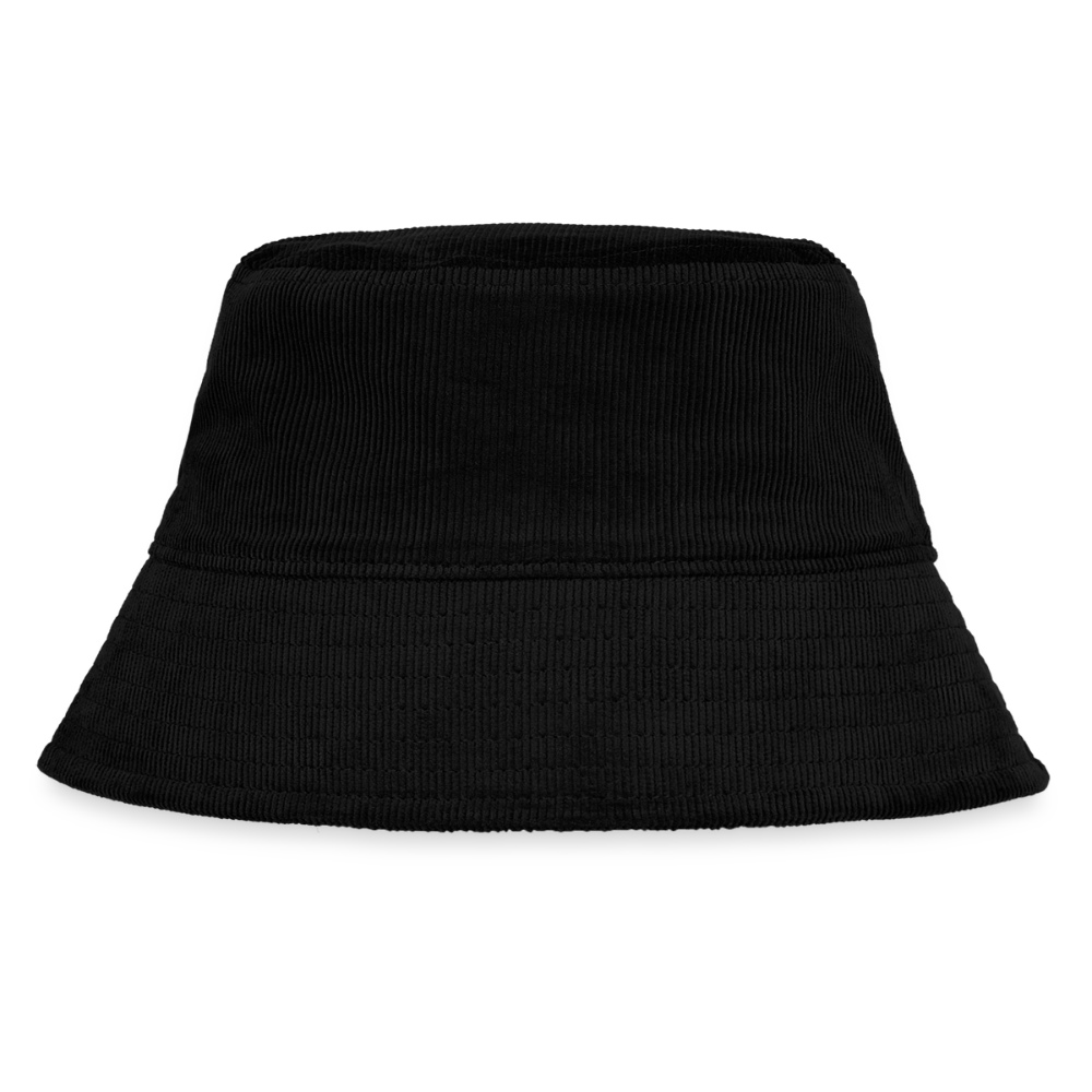 Bio Cord Bucket Hat - Schwarz