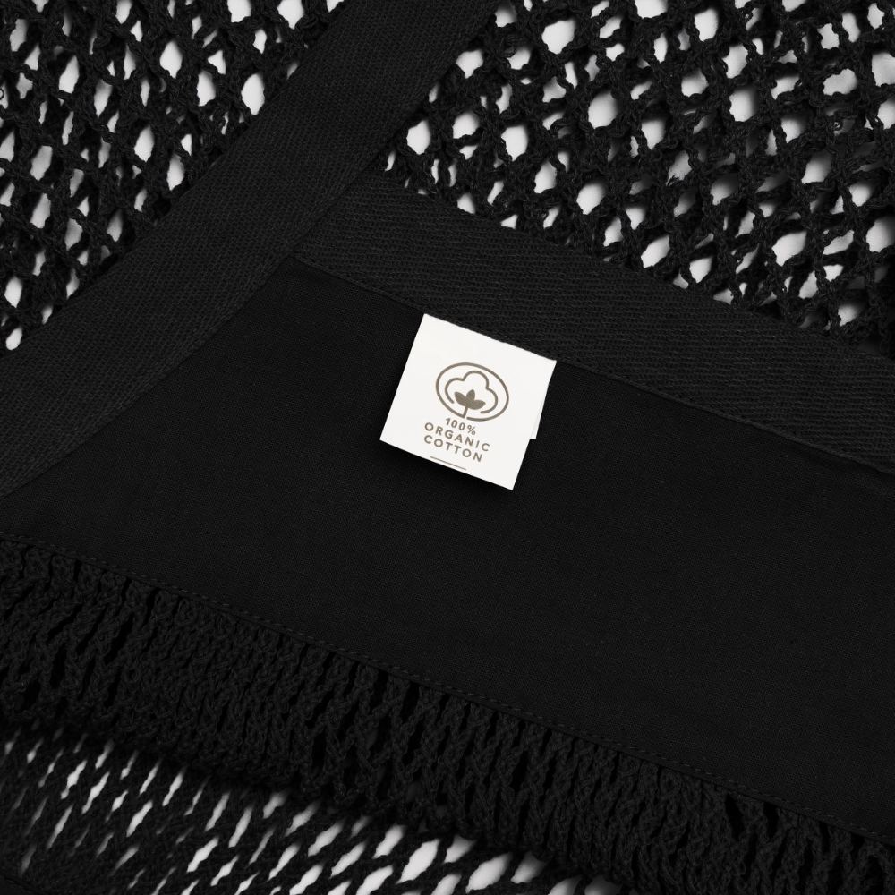 Organic Mesh-Einkaufstasche - Schwarz