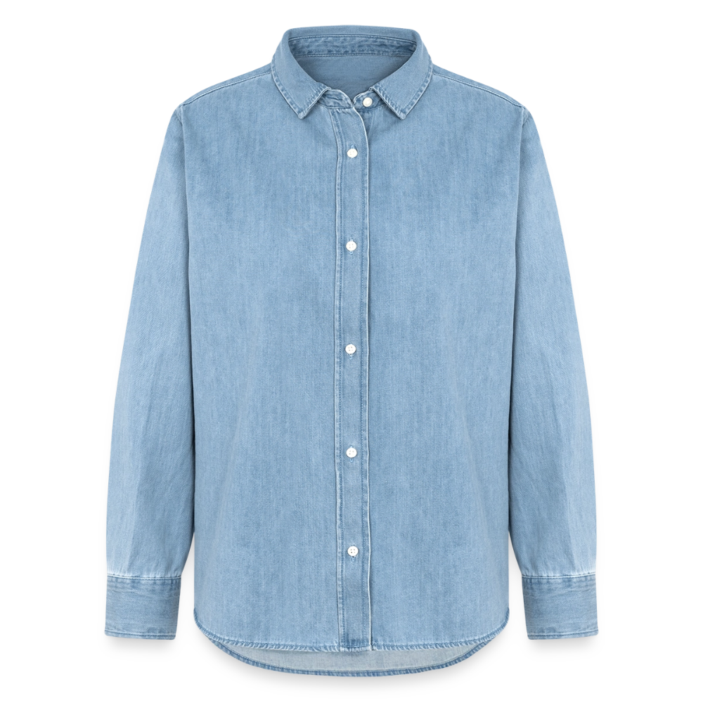 Denim Shirt – Zeitlos, stark & bewusst gefertigt - verwaschenes Hellblau