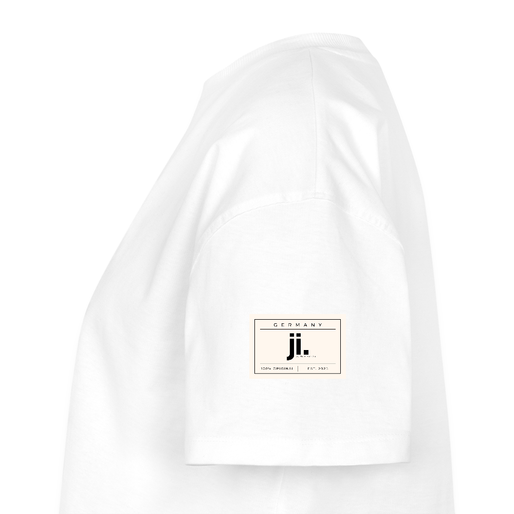 Frauen Oversized Bio Cropped T-Shirt - Weiß