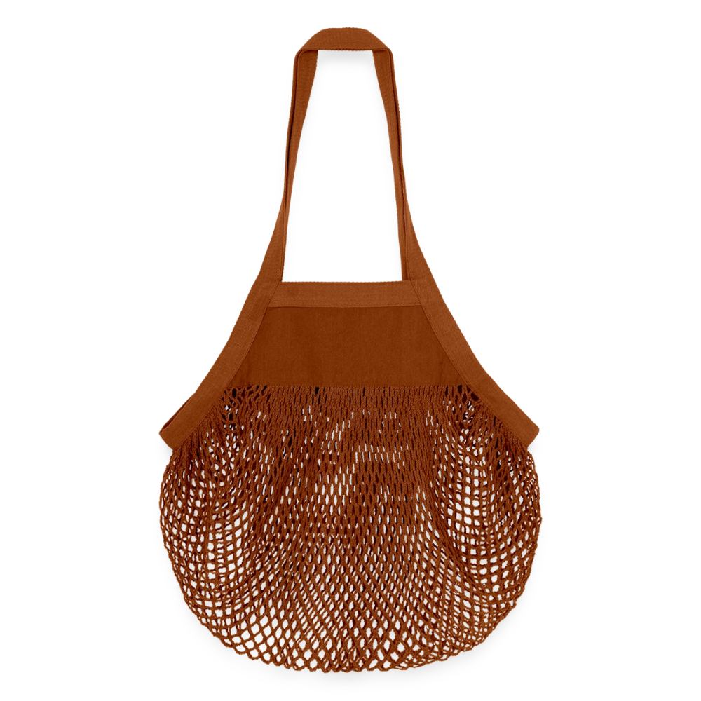 Organic Mesh-Einkaufstasche - texas orange