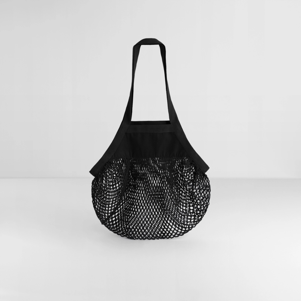 Organic Mesh-Einkaufstasche - Schwarz
