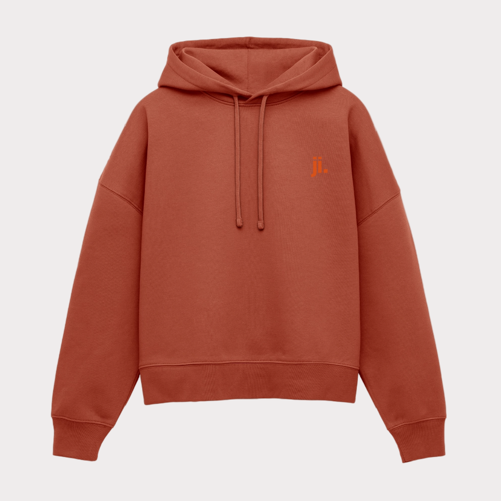 Stanley/Stella Boxy Frauen Bio Hoodie Nora - Terrakotta