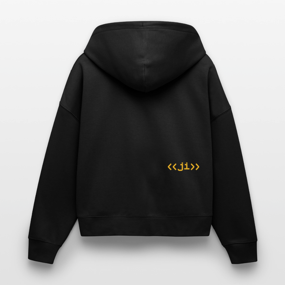 Stanley/Stella Boxy Frauen Bio Zip Hoodie Ida - Schwarz