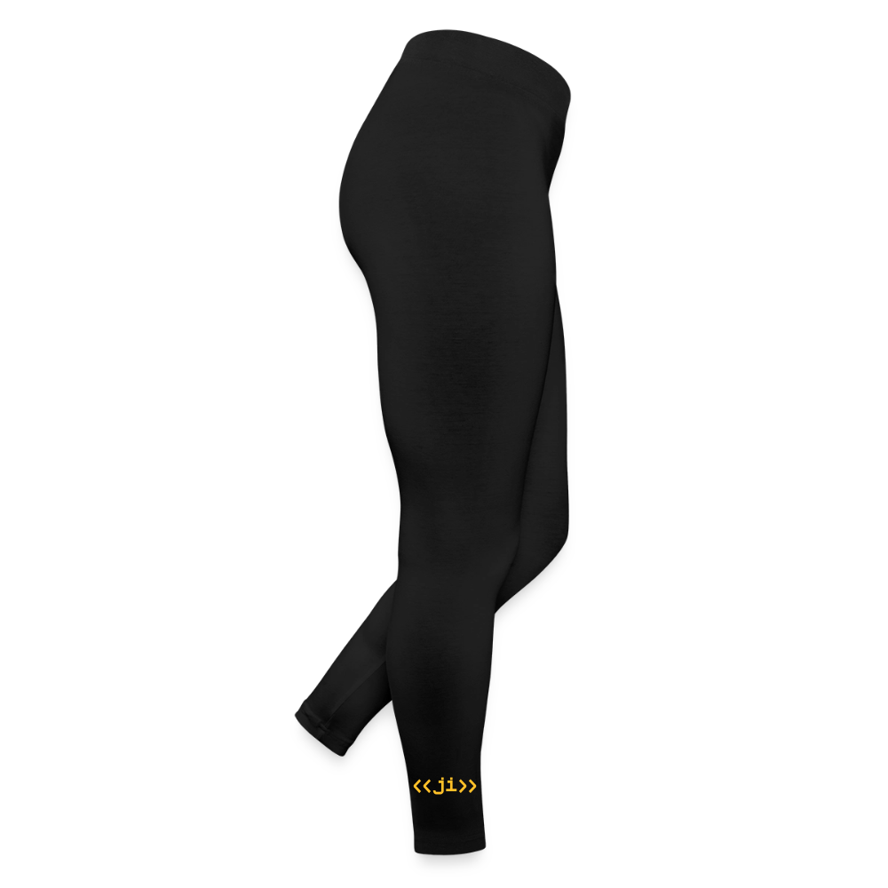 Frauen Jersey Leggings - Schwarz